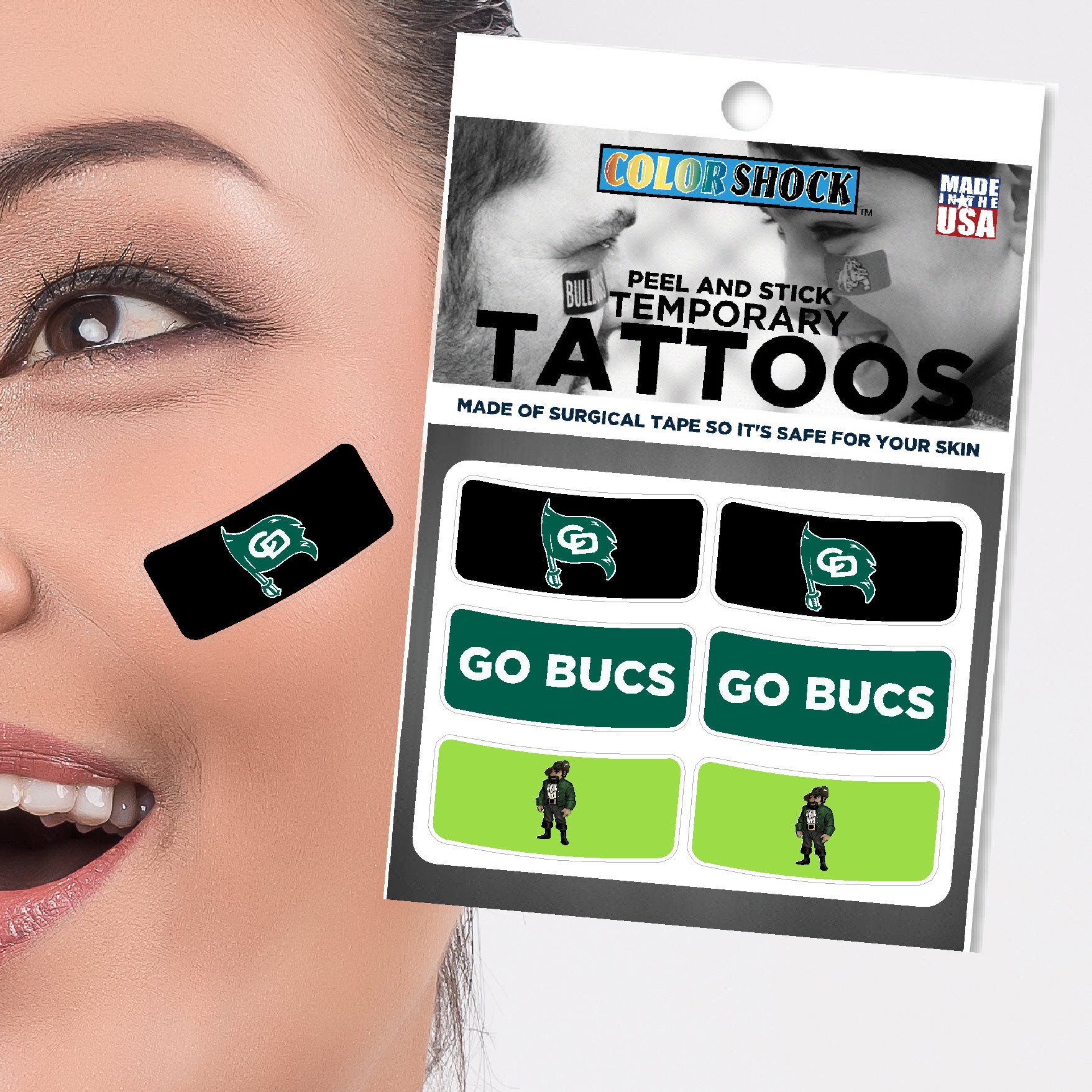 Color Shock Temporary Tattoos