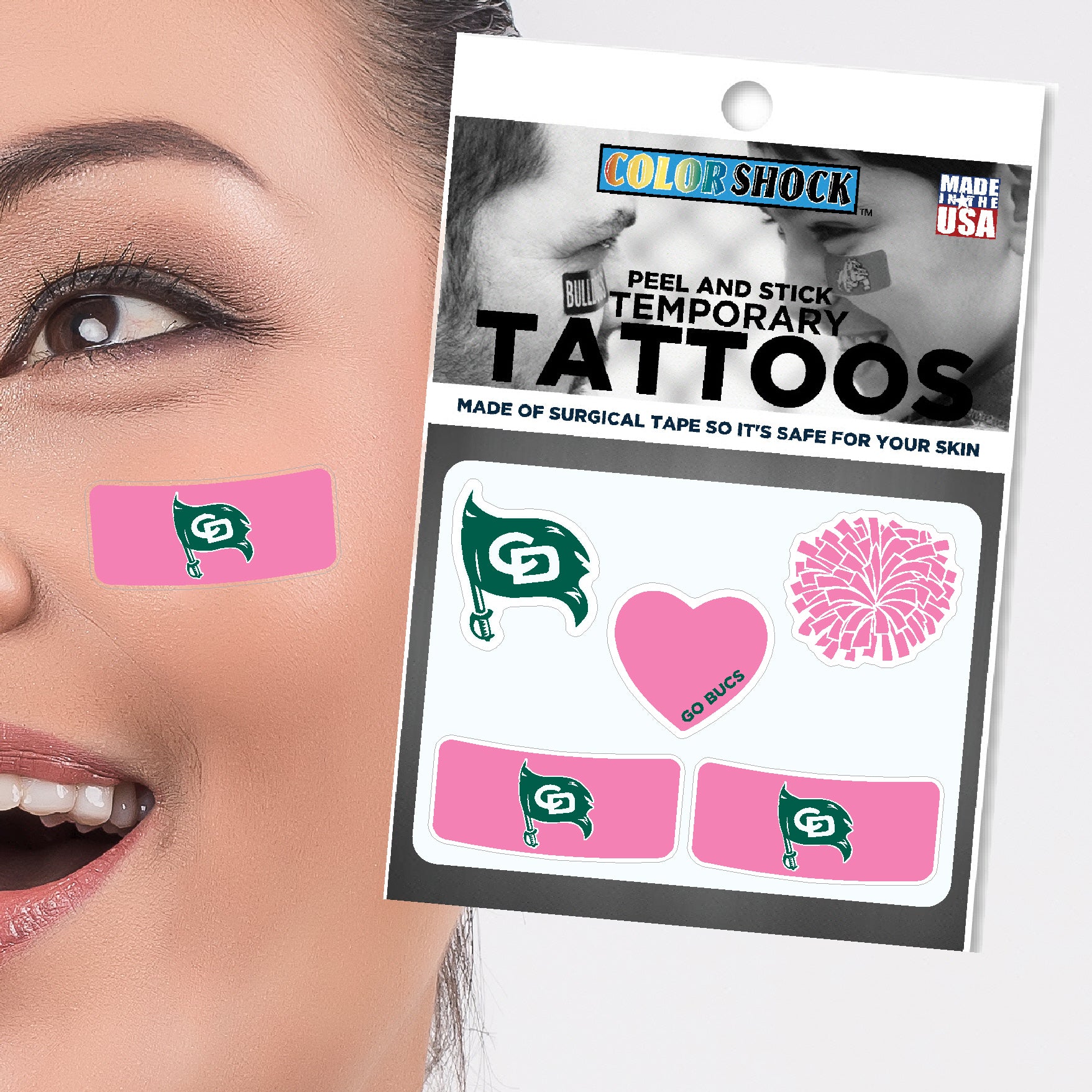 Color Shock Temporary Tattoos