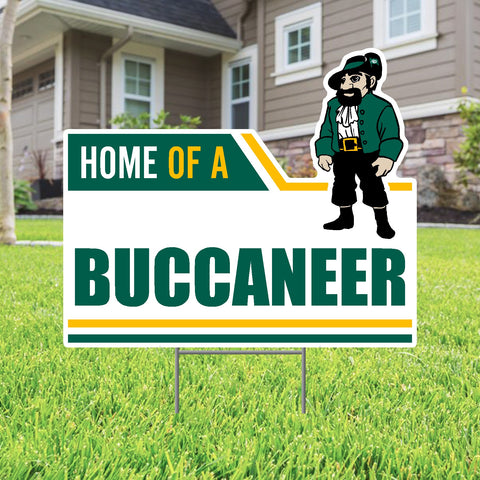 Color Shock Home of a Buccaneer Lawn Sign with Bucky