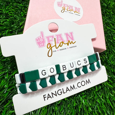 GO BUCS Tile Bracelet Stack